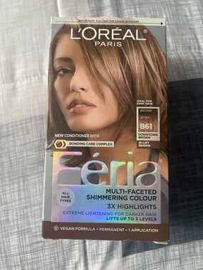 L'Oréal Feria Multi-Faceted Shimmering Colour - B61 Downtown Brown